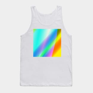 colorful abstract texture rainbow design Tank Top